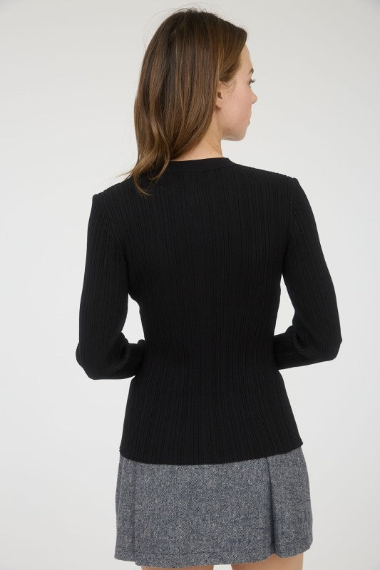 Wemo Long Sleeve button down Cardigan Top