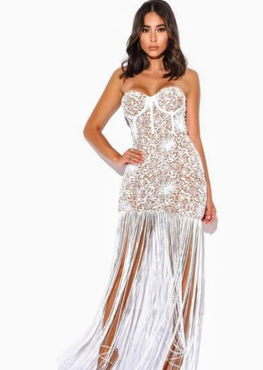 Fringe Corset Dress