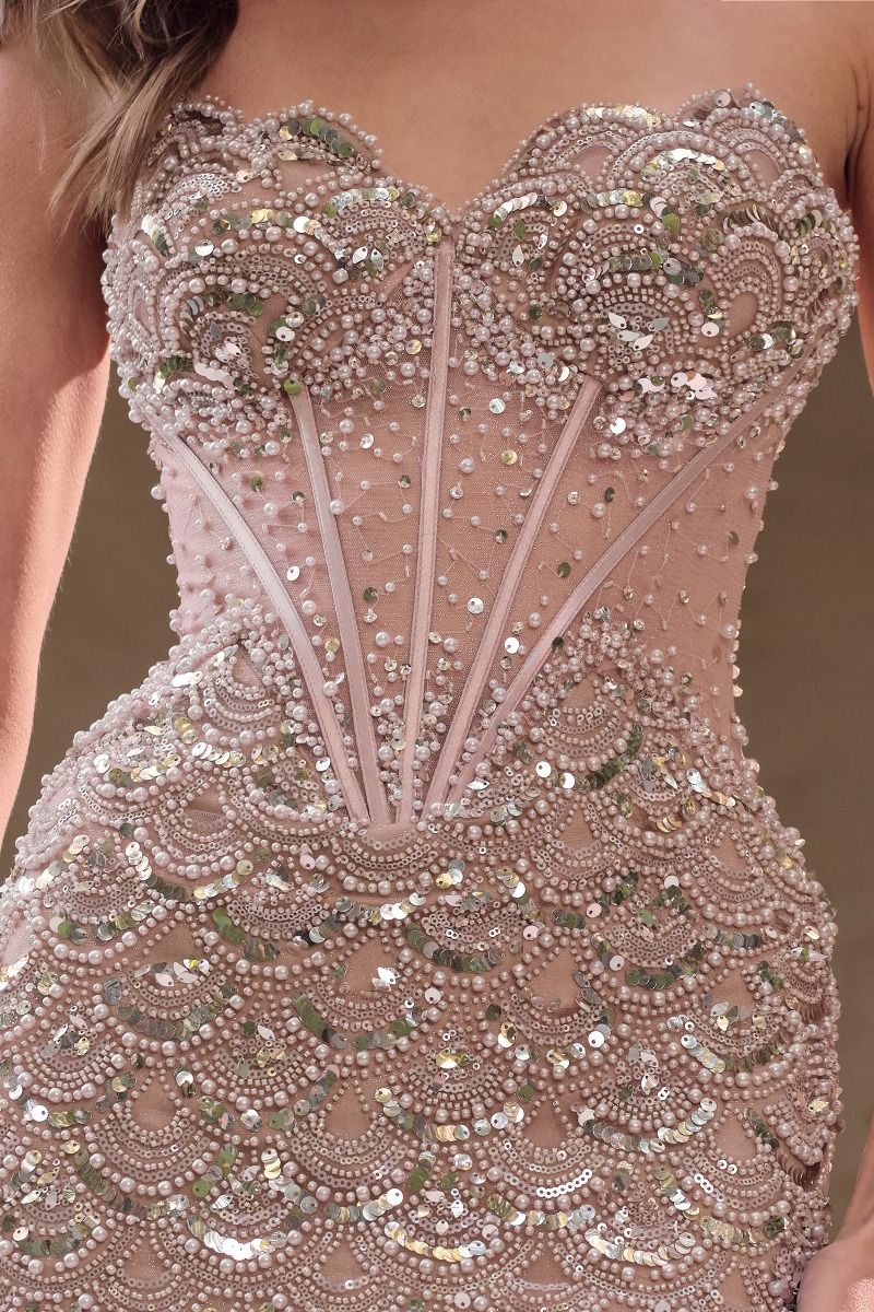 A1481 Sequin Siren Mermaid Gown