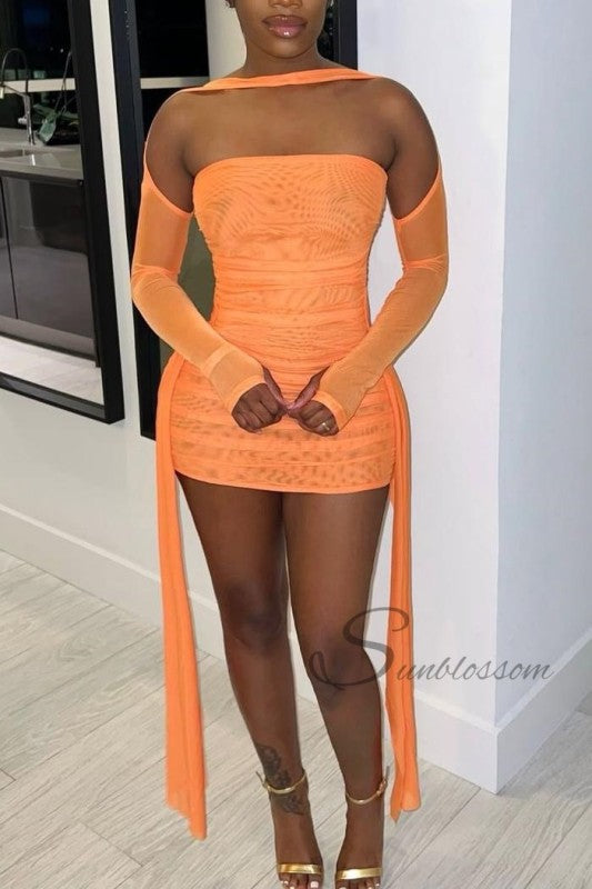 Summer Glam long sleeve Mini Dress