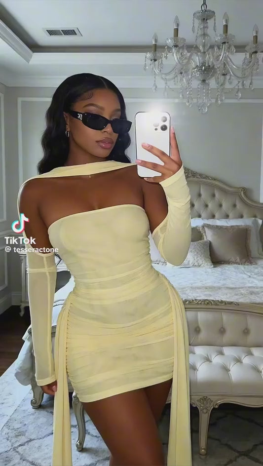 Summer Glam long sleeve Mini Dress