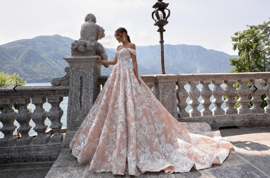 Marie Pink Wedding Gown 5002