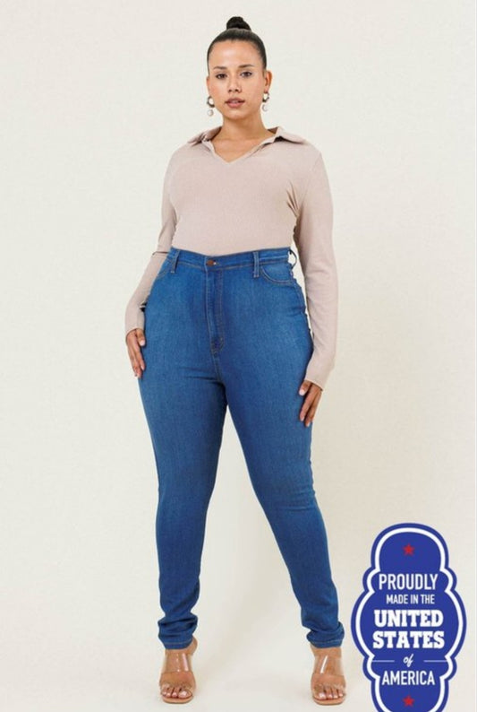 Plus Size Denim Jeans #P88MS-Plus