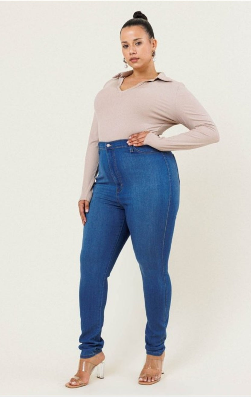 Plus Size Denim Jeans #P88MS-Plus
