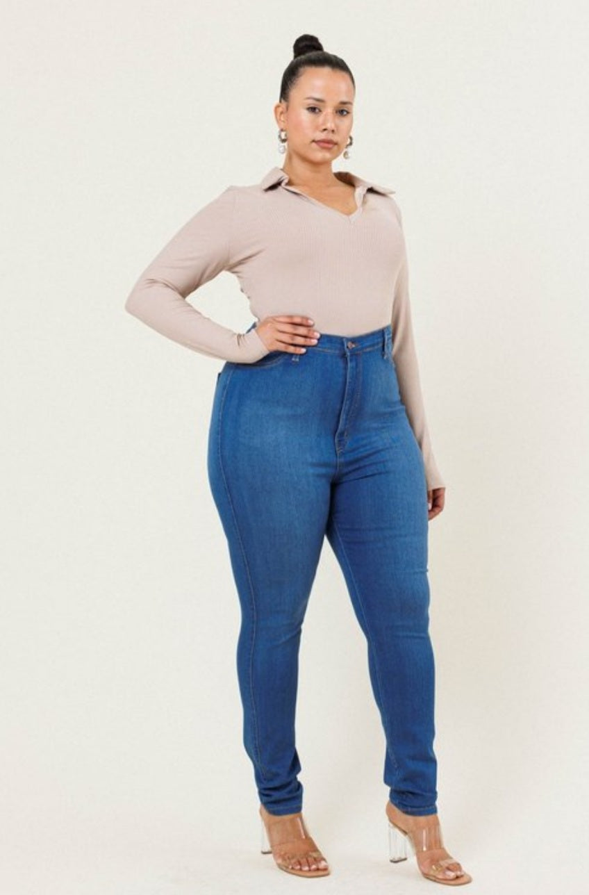 Plus Size Denim Jeans #P88MS-Plus