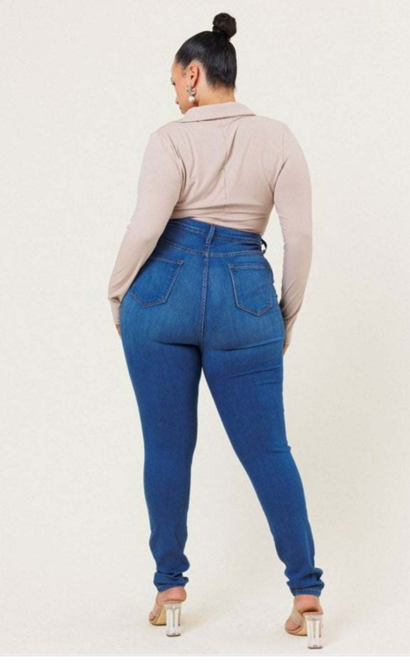 Plus Size Denim Jeans #P88MS-Plus