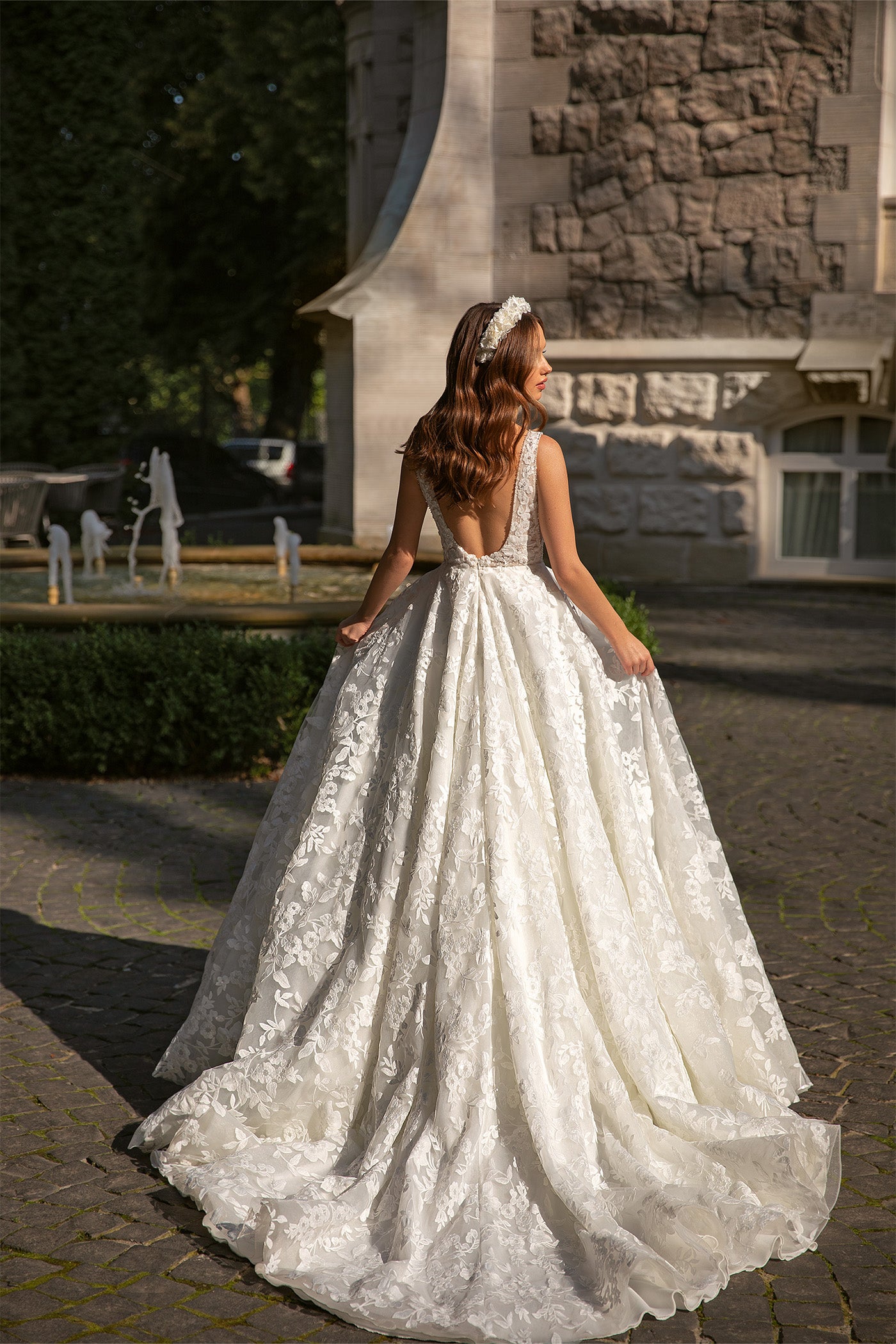 Brianna beaded embroidered wedding dress 5321