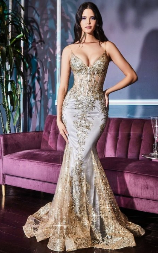 Mermaid evening dress J810