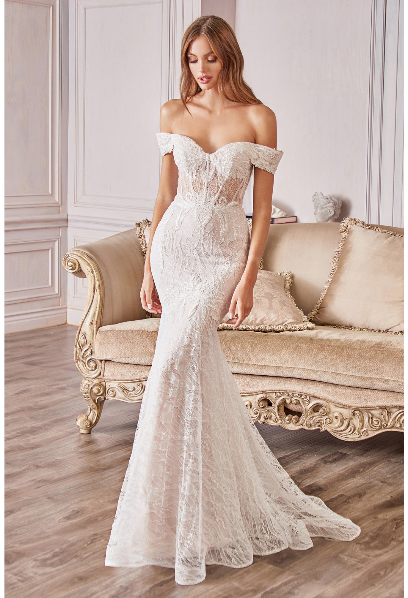 A0666W Jolie lace bridal gown
